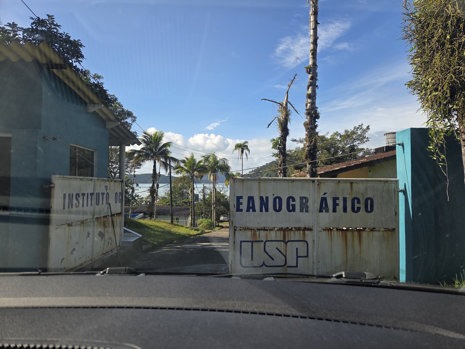 Chegada na Base Oceanográfica do IOUSP